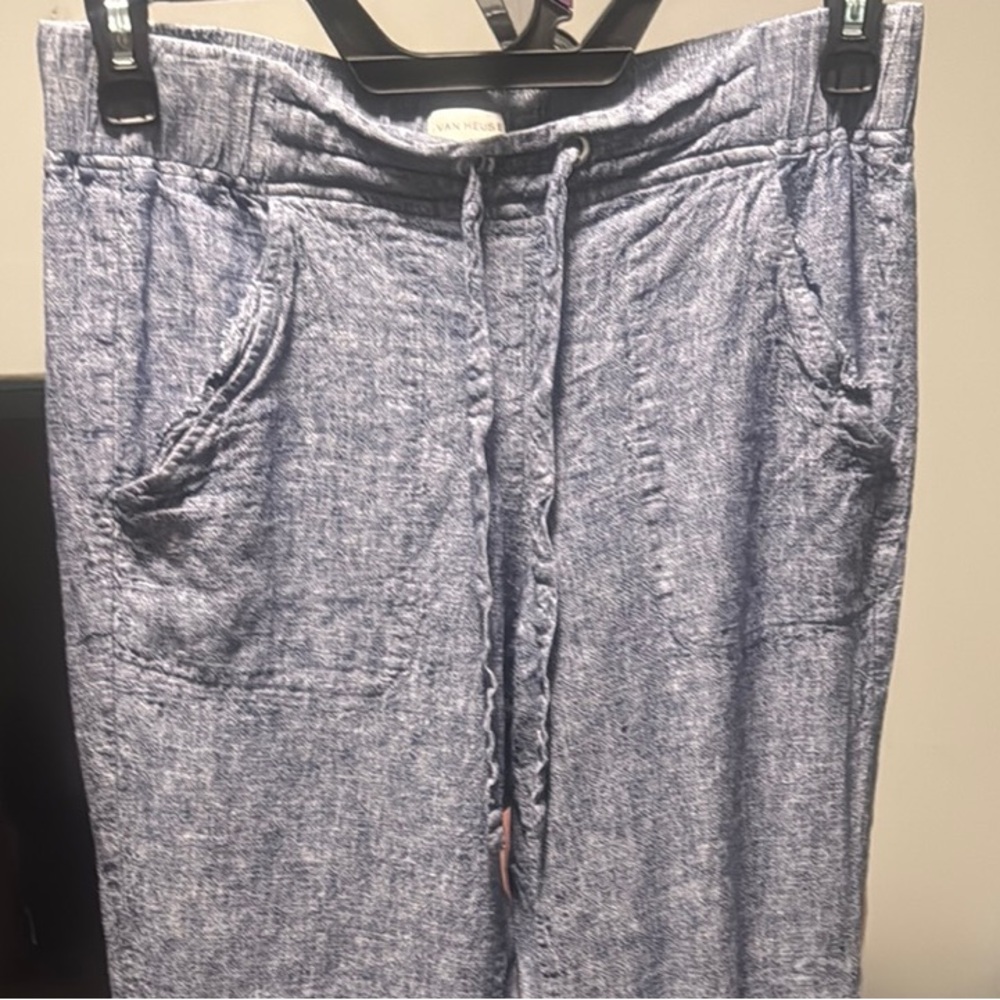 Van Heusen Linen Blue Trousers